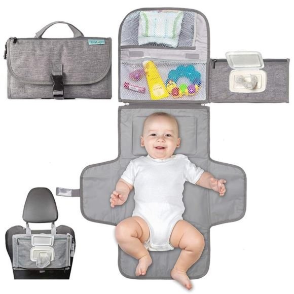 Portable Diaper Changing Pad, Portable Changing pad for Newborn Girl & Boy